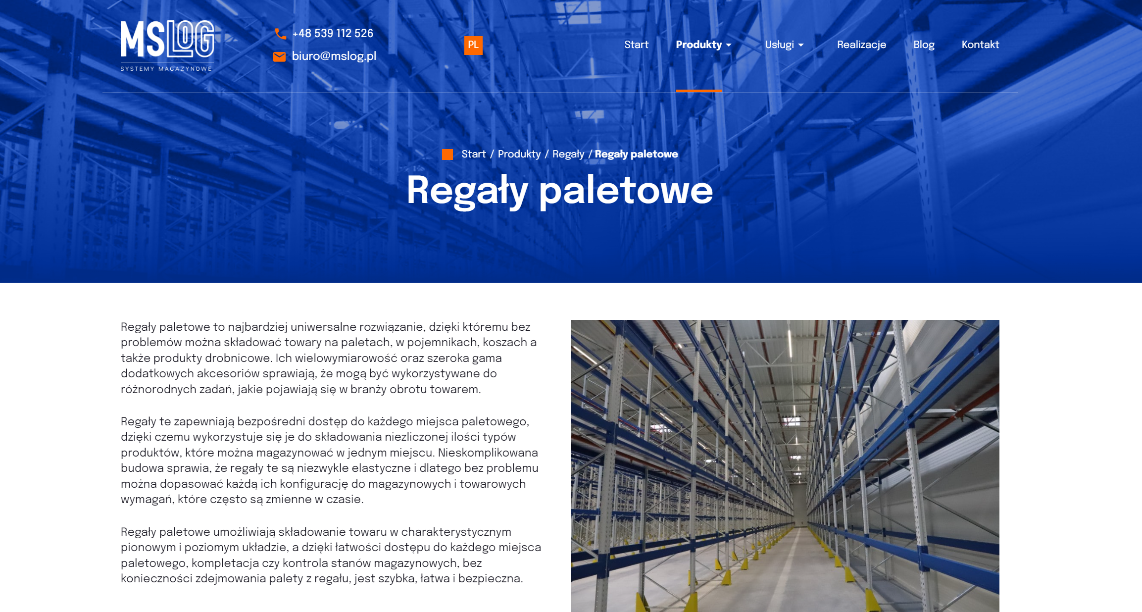 Jaka jest nośność regałów paletowych?